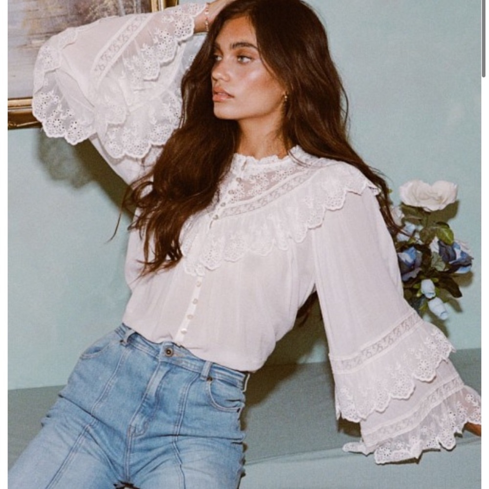 NWT Spell Ella Blouse. Size M